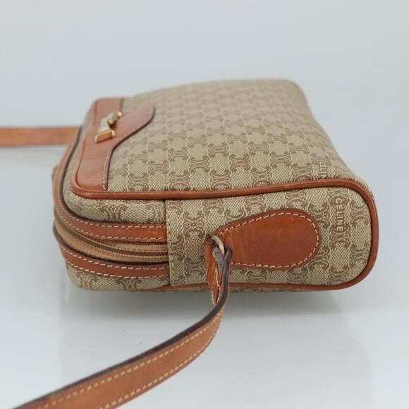 CELINE Macadam Canvas Shoulder Bag Beige - Picture 5 of 12